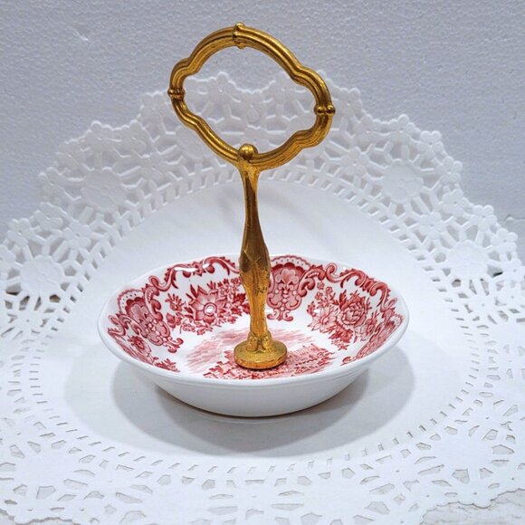 Enoch Wedgwood Serving Dish with Handle "Royal Homes of Britain" 1965 - 1980 - Picture 6 of 6